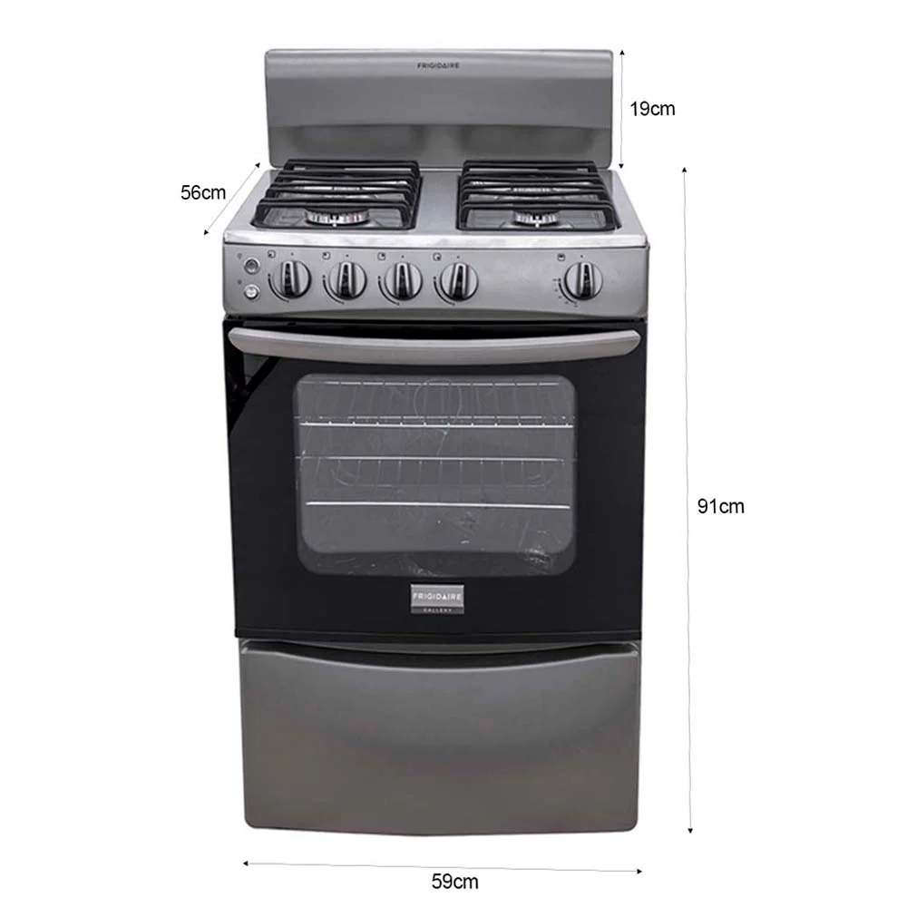 Estufa a gas de 24" color gris FKGH24C3MQG Frigidaire encendido eléctrico. - Image 5