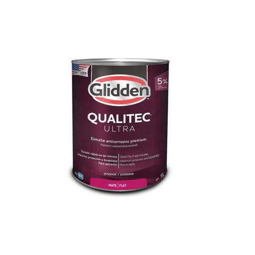 GLIDDEN PINTURA ANITCORROSIVA QUALITEC ULTRA MATE NEGRO 1/4 GALON