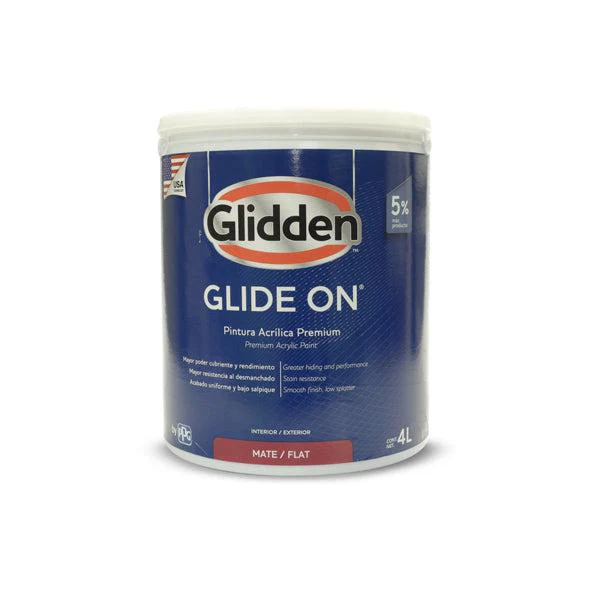 GLIDDEN PINTURA BASE GLIDE-ON ACRILICA MATE ACCENT GALON