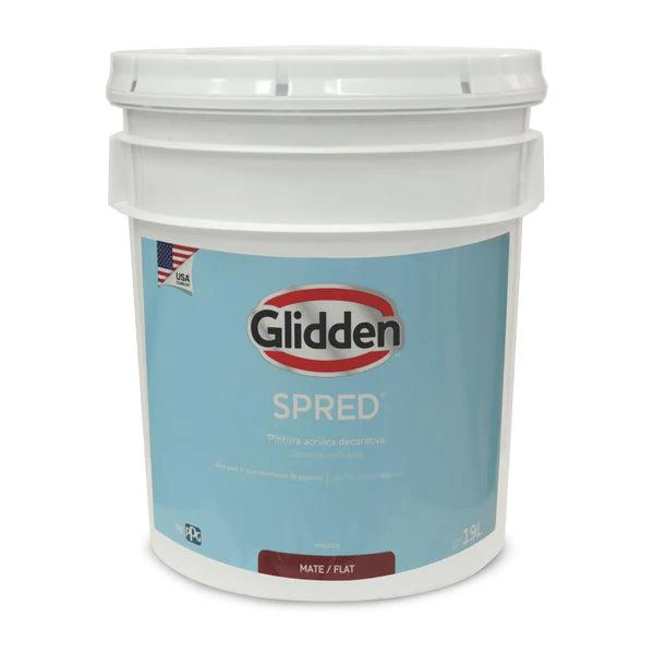 GLIDDEN PINTURA LINEA SPRED ACRILICA BLANCO 5 GALONES
