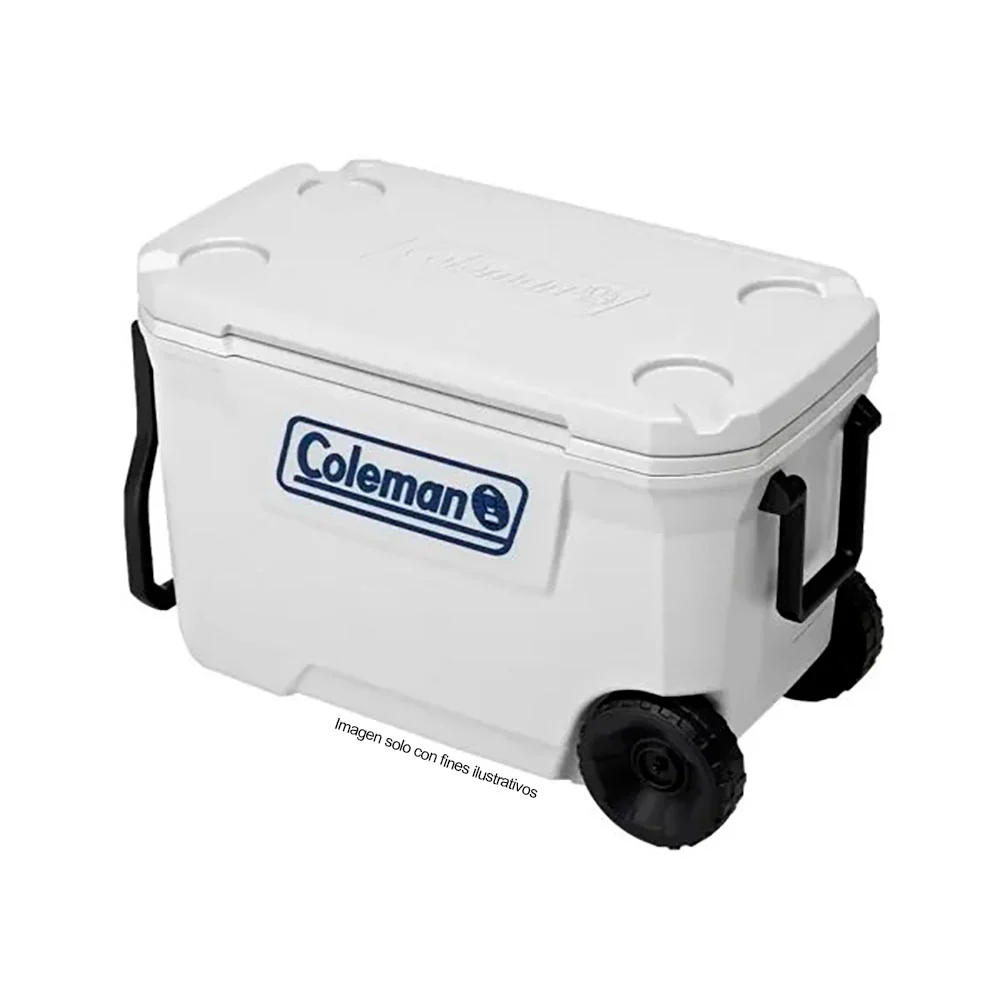Hielera Coleman 62 Qts, Serie 316, con ruedas color blanco - Image 3