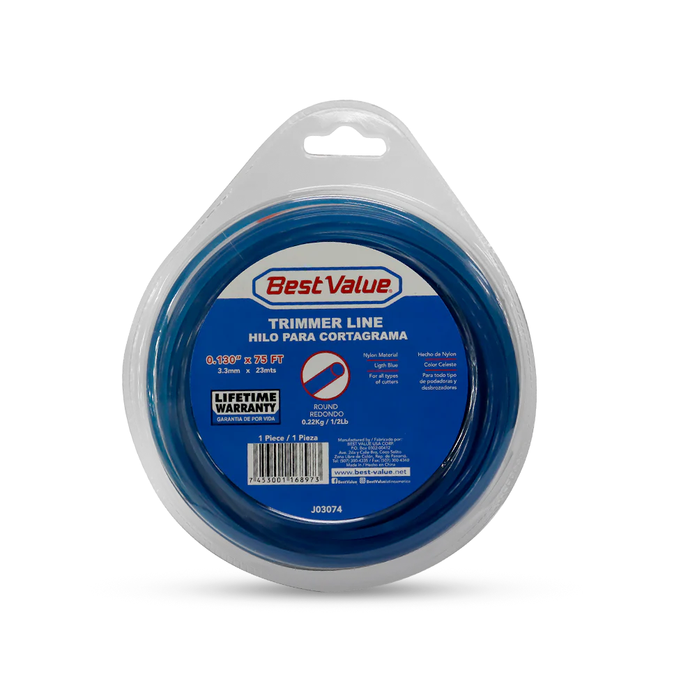 Hilo para cartograma rodondo J03074 0.130 23mts / 75 pies color azul