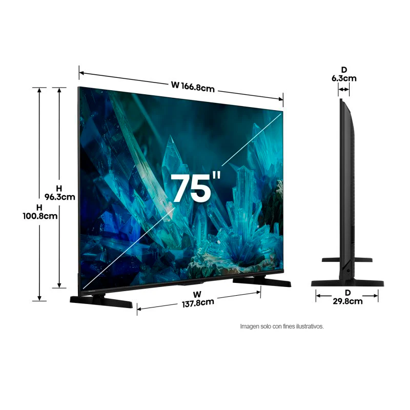 Televisor 75" ULED Mini LED Smart | serie U6 modelo 75U6ESV | Hisense - Image 3