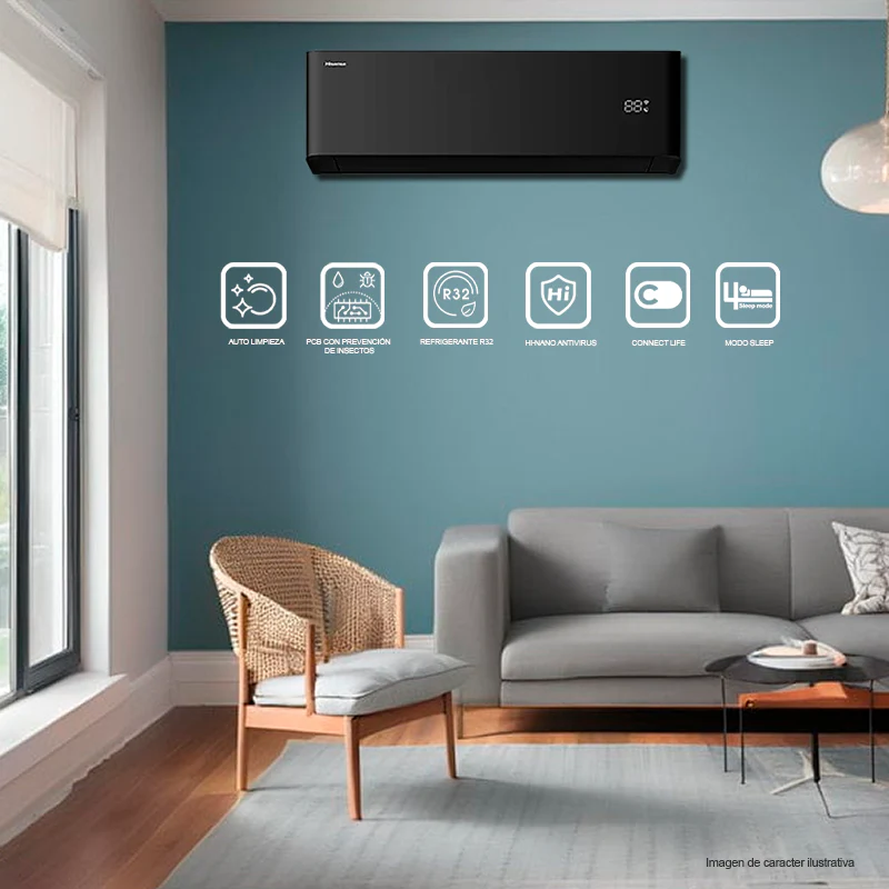 Aire acondicionado Split 24000 BTU, ATR242HB  Hisense, SEER 20, Wi-Fi. - Image 5