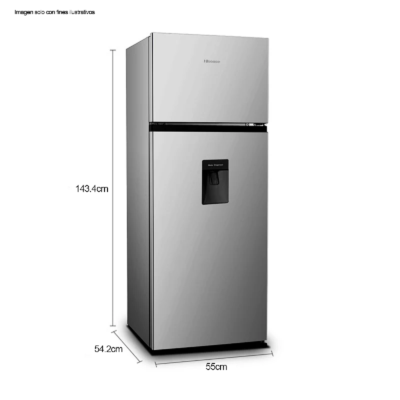 Refrigeradora Top Mount 7.3pc Hisense RT80D6WGX con Dispensador de Agua - Image 5