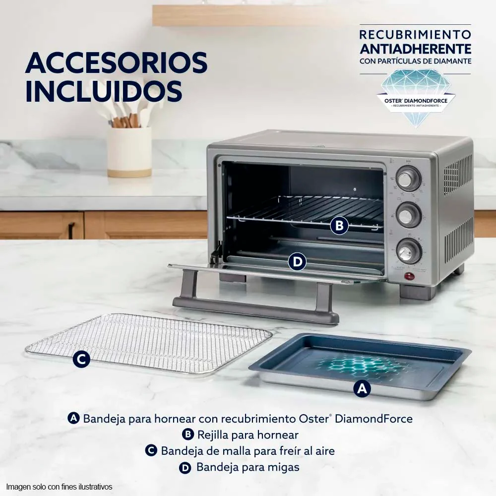 Horno con freidora de aire TSSTTV17MAFNS, 17 litros Oster - Image 3