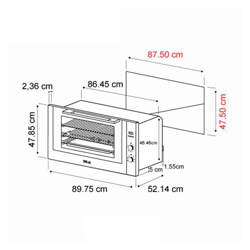 Horno eléctrico empotrable 36" America-90 Drija - Image 3
