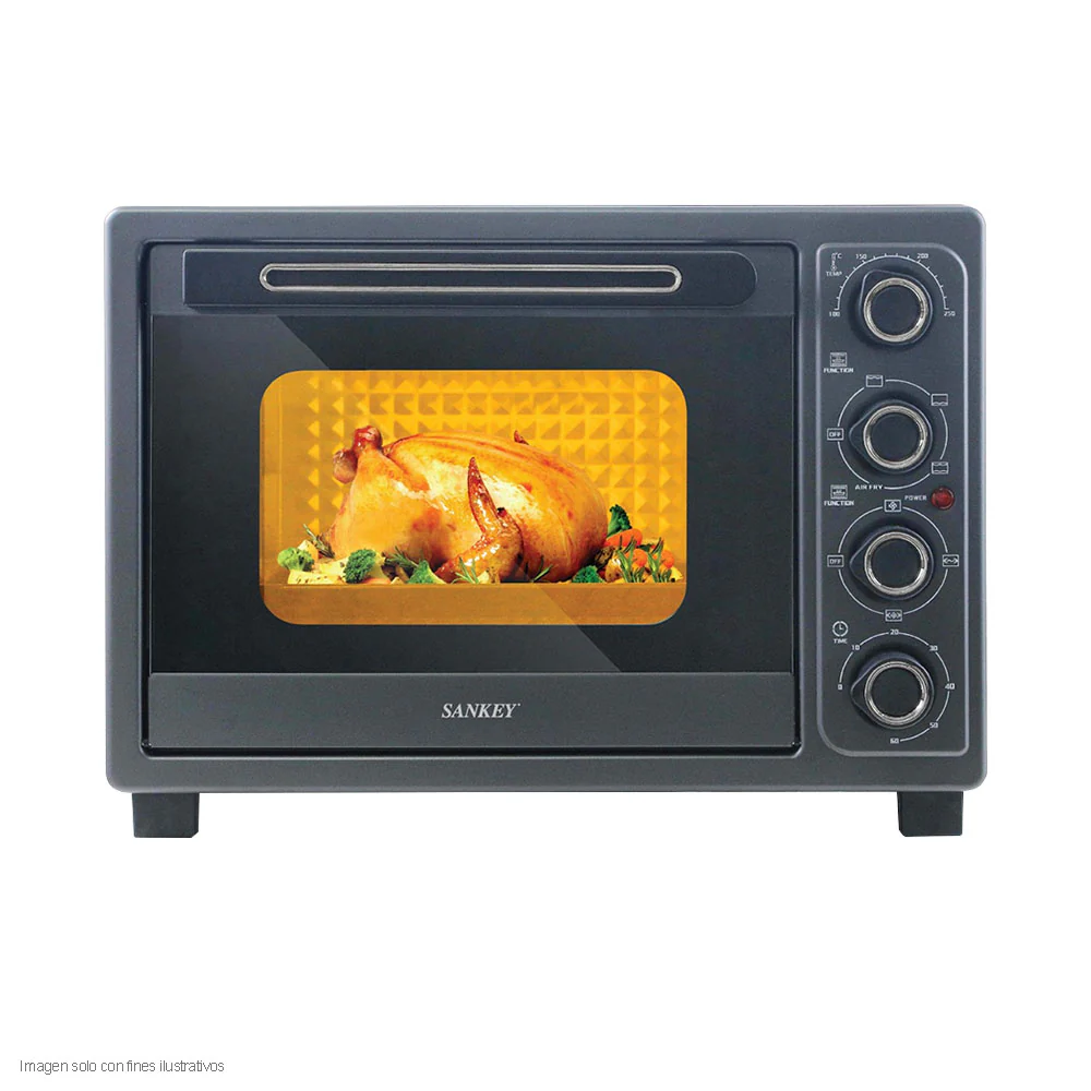 Horno eléctrico FRO-38011G Sankey con funciones para hornear, freír, asar, calentar, descongelar