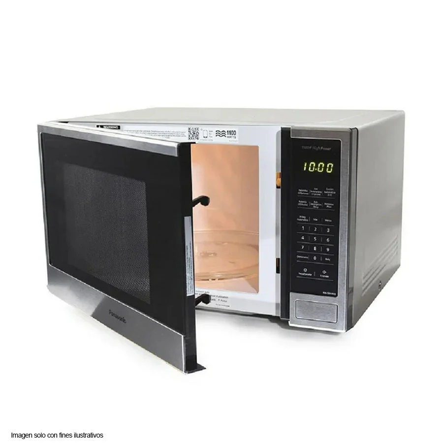 Microondas convencional 1.3pc NN-SB646SRUH Panasonic 1100W 7 opciones automáticas - Image 3