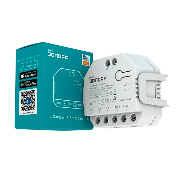 Interruptor doble oculto medidor energía DUALR3 WIFI SONOFF - Image 3