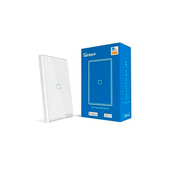 Interruptor sencillo táctil blanco T0-1C Smart WI-FI SONOFF - Image 2