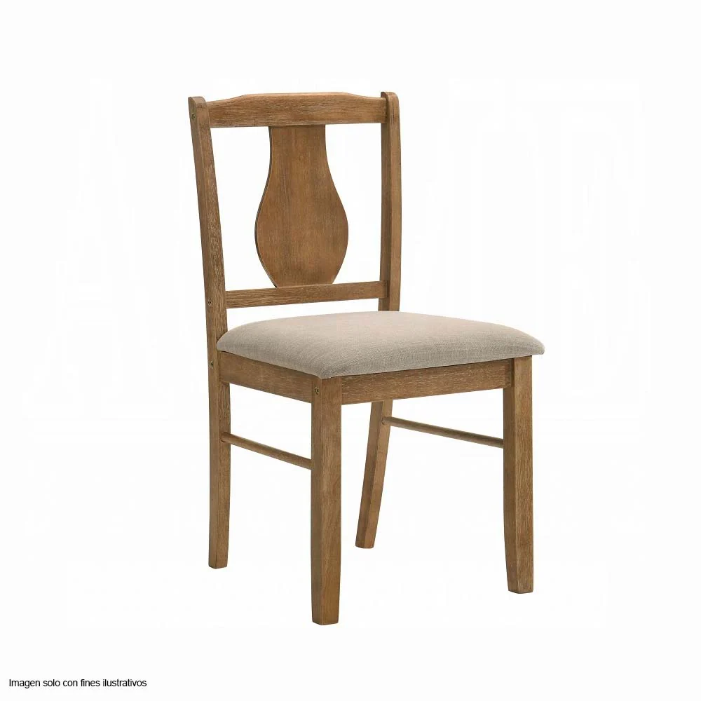 Juego de comedor 4 puestos modelo Kayee roble envejecido - Image 3