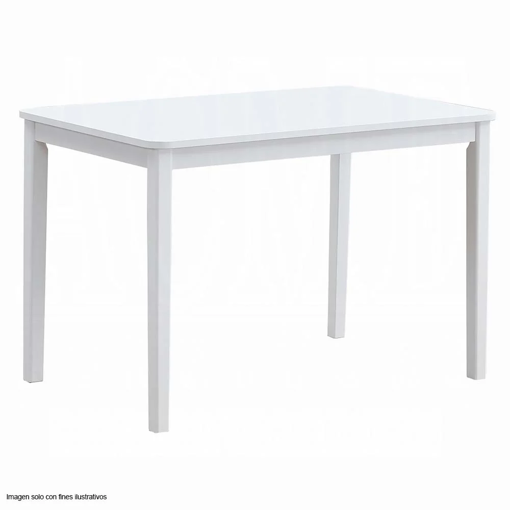 Juego de comedor de 4 puestos Fidelity color blanco - Image 2
