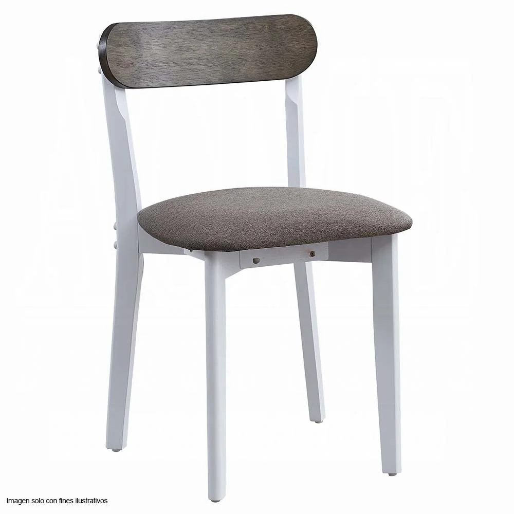 Juego de comedor de 4 puestos Fidelity color blanco - Image 4