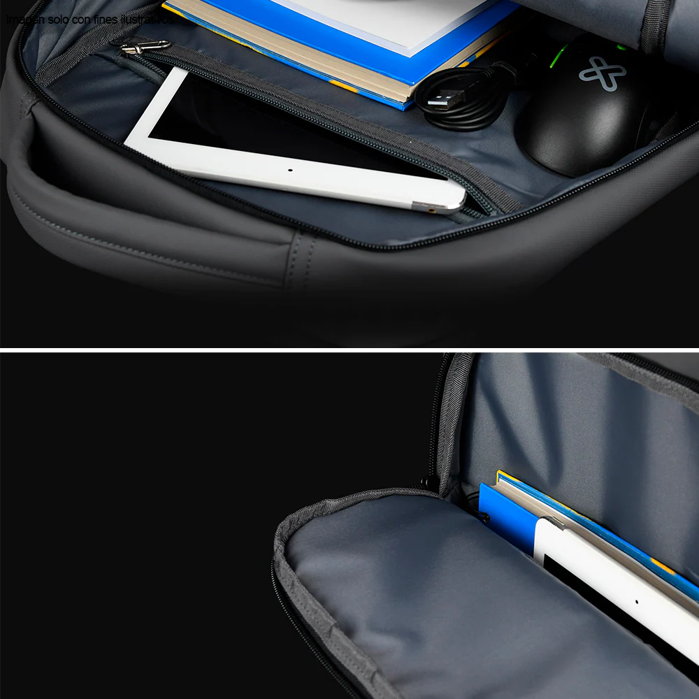 Mochila para laptop de hasta 15,6", KNB-896GR Klip color carbón - Image 4