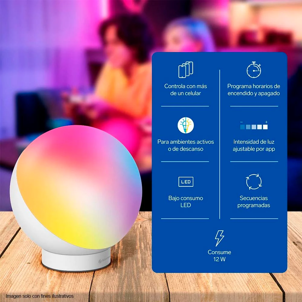 Lámpara para escritorio Smart SHOME-LAM de 12 W multicolor Steren - Image 2