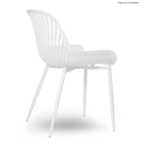 Silla de polipropileno SL-7029WH color blanco - Image 4