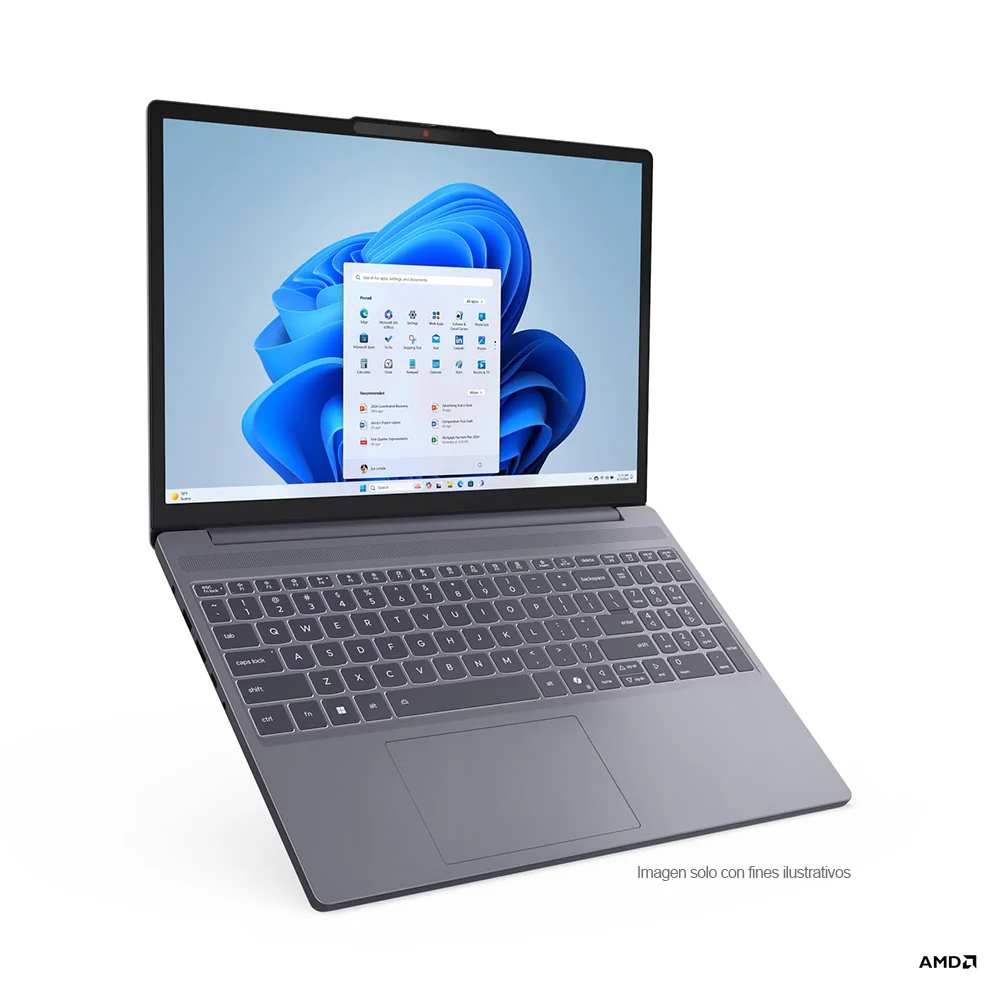 Laptop IdeaPad Slim 3 15ARH10 Lenovo, procesador AMD RyzenTM 7 7735HS 24GB 512GB / incluye mouse y mochila
