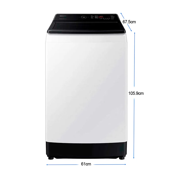 Lavadora 13kg carga superior Samsung WA13CG5441BWAP, tambor de acero inoxidable - Image 2