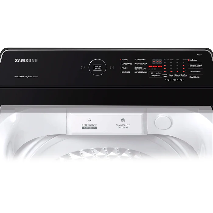 Lavadora 13kg carga superior Samsung WA13CG5441BWAP, tambor de acero inoxidable - Image 3