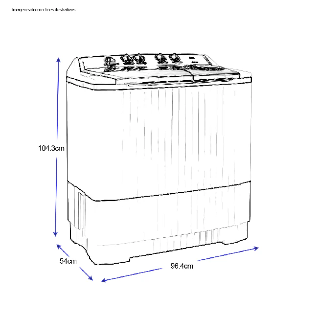 Lavadora 18kg Semiautomática LG WP18WAR - Image 3
