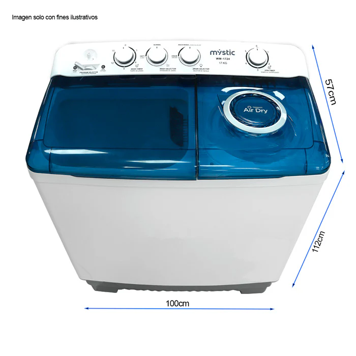 Lavadora 22kg Semi automática WM-2224  Mystic resistencia ABS bomba de drenaje 110V / 60hz - Image 2
