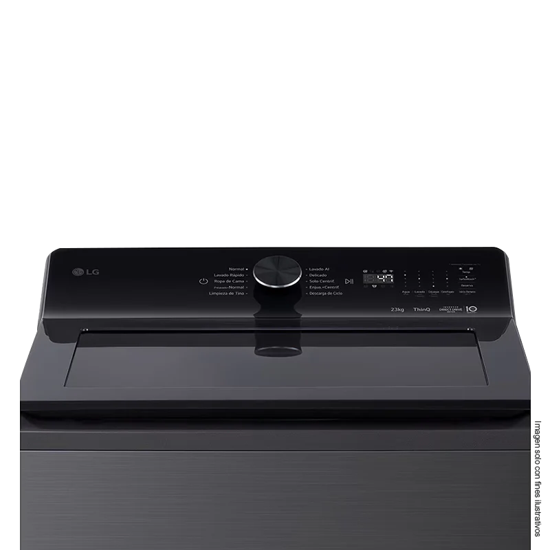 Lavadora 23kg carga superior WT23PBTX6A LG, control de perilla + panel LED táctil. - Image 5