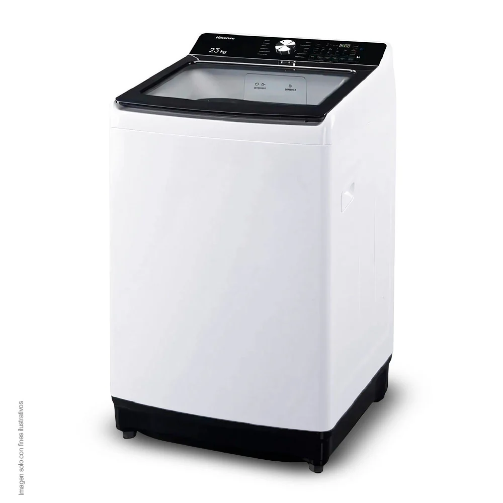 Lavadora 23kg WT3T2323UW Hisense color blanco carga superior - Image 3