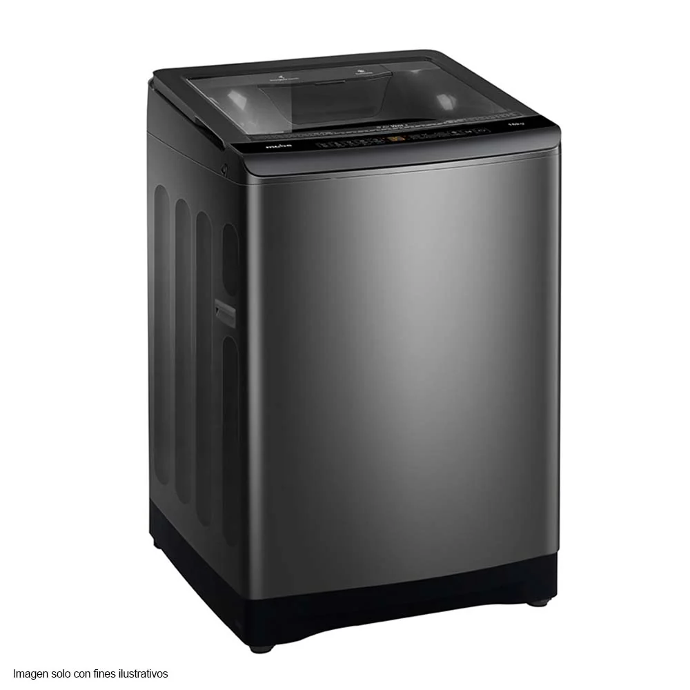 Lavadora automática 16kg LMA6120WDGAB0 color Diamond Gray canasta acero inoxidable panel digital. - Image 2