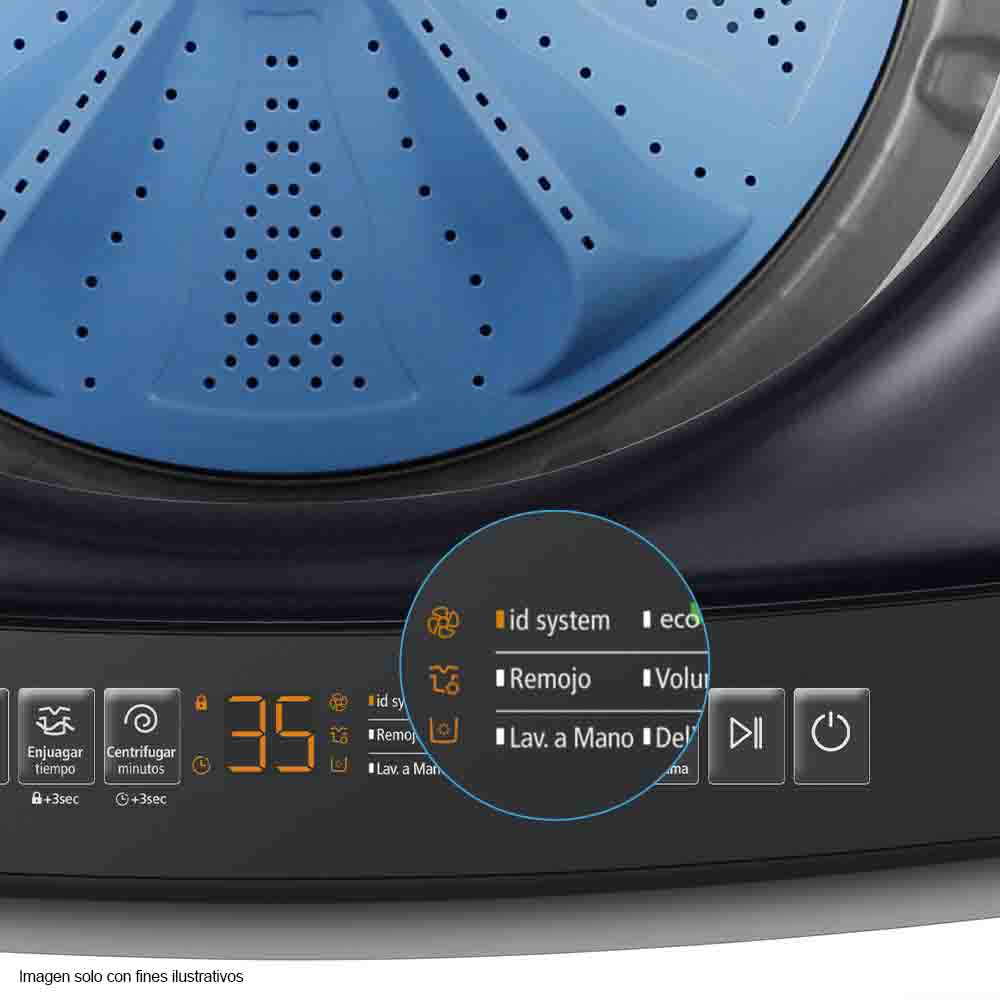 Lavadora automática 16kg LMA6120WDGAB0 color Diamond Gray canasta acero inoxidable panel digital. - Image 5