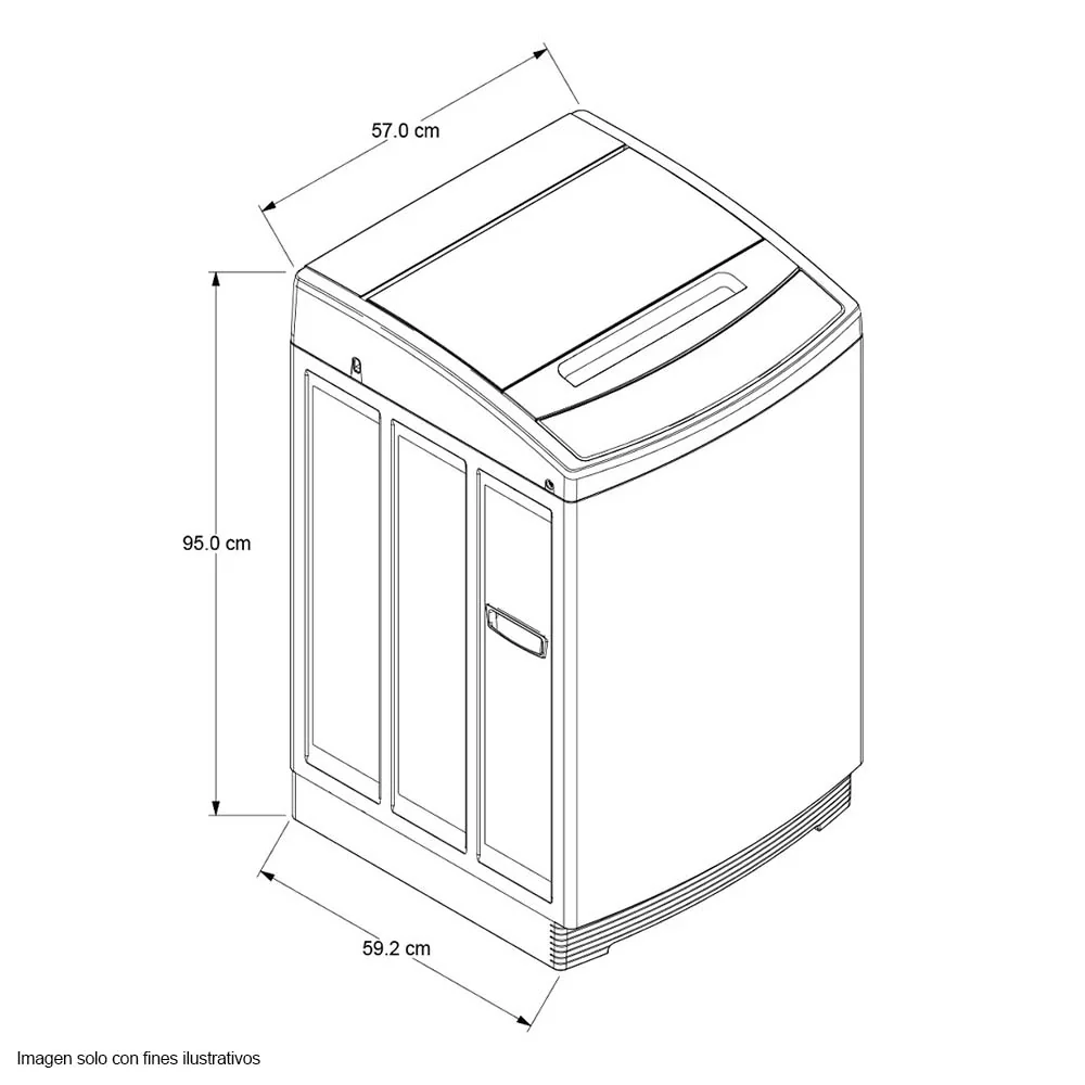 Lavadora 12 kg WWI12ASHLS whirlpool carga superior, tecnología de lavado Imperller - Image 4