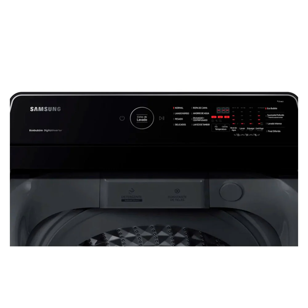 Lavadora de 19kg WA19CG6442BWAP Samsung Inverter echo bubble smart check carga superior - Image 4