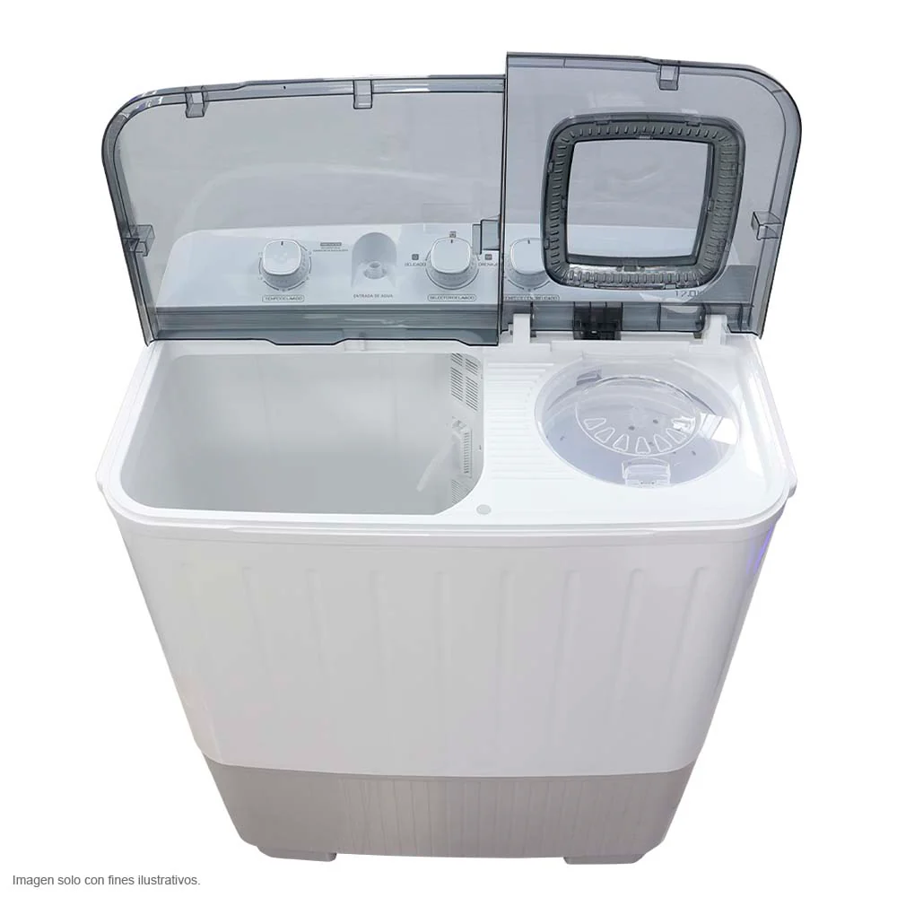 Lavadora semiautomática 17 kg NWM-1710PXL Nisato, tapa traslucida - Image 2