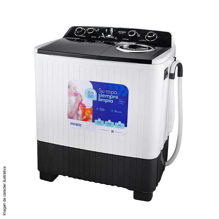 Lavadora semiautomatica11kg WM-1116 Mystic, Turbo Dry, tapa de plástico