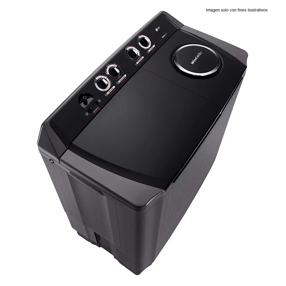 Lavadora semiautomática18kg WP18MAR LG color negro - Image 2
