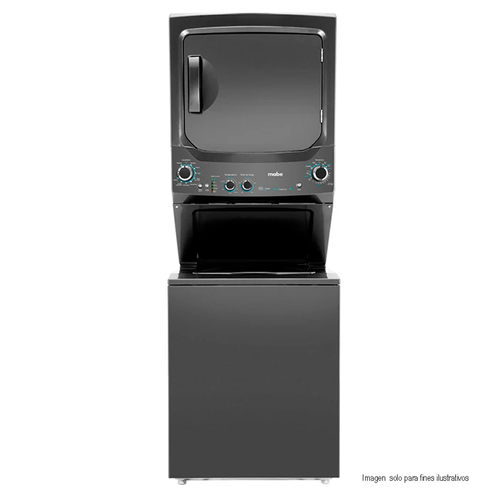 Centro de lavado a Gas capacidad 24Kg MCL2440PSDG0 Mabe en color Diamond Gray