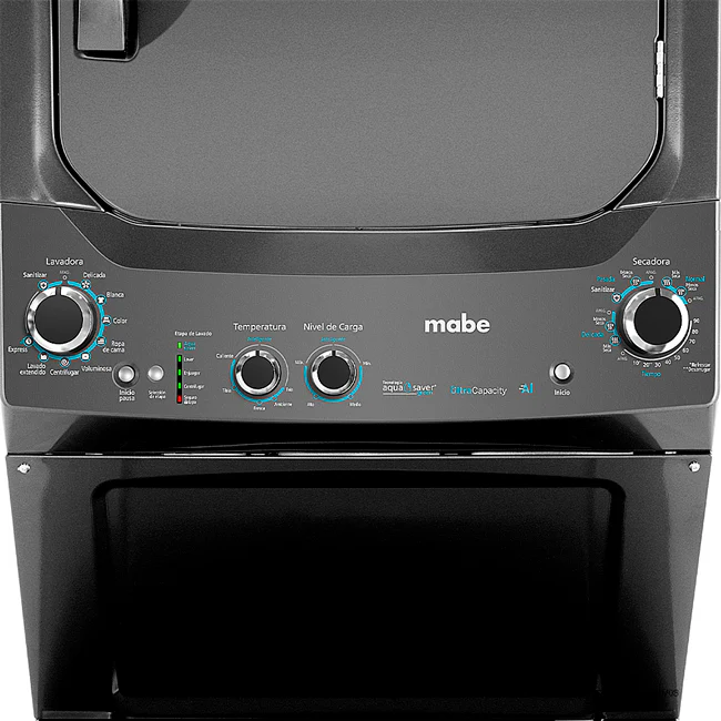 Centro de lavado a Gas capacidad 24Kg MCL2440PSDG0 Mabe en color Diamond Gray - Image 3