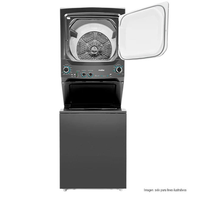 Centro de lavado a Gas capacidad 24Kg MCL2440PSDG0 Mabe en color Diamond Gray - Image 5