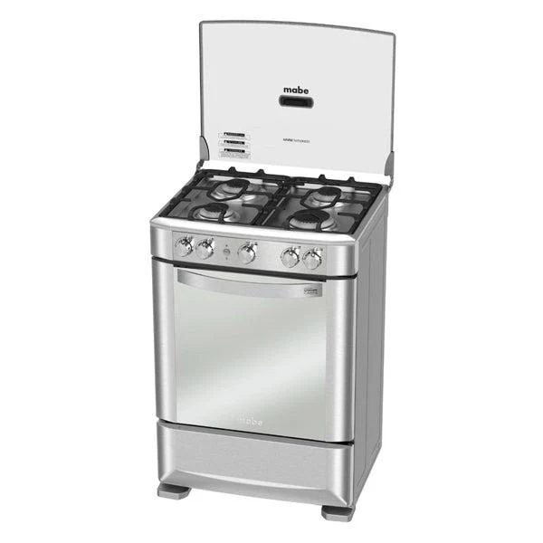 Estufa a Gas, 24”, EMA6030FX0, Mabe, 4 quemadores en acero inoxidable con parrillas de hierro colado y encendido electrónico - Image 2
