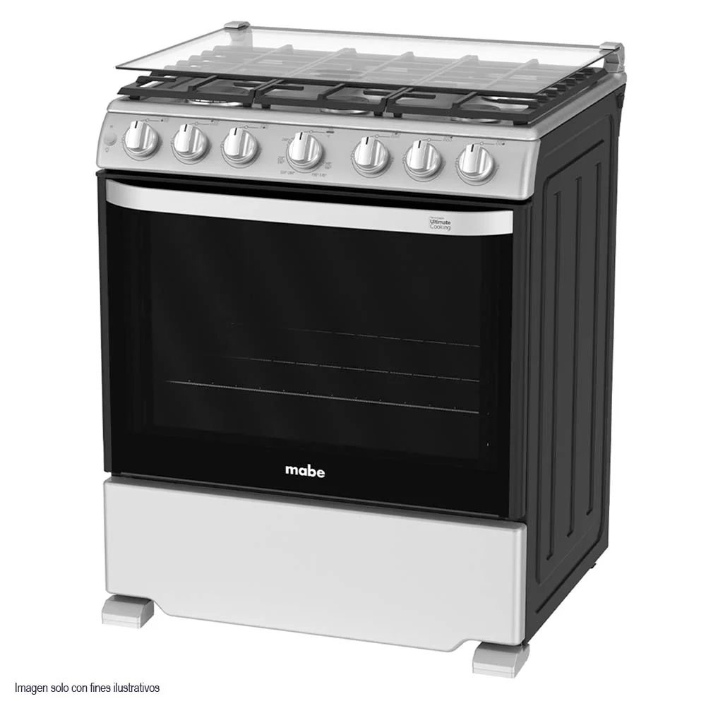Estufa a gas de 30" WEM7659CFIS3 Mabe 6 quemadores acero inoxidable encendido eléctrico - Image 2