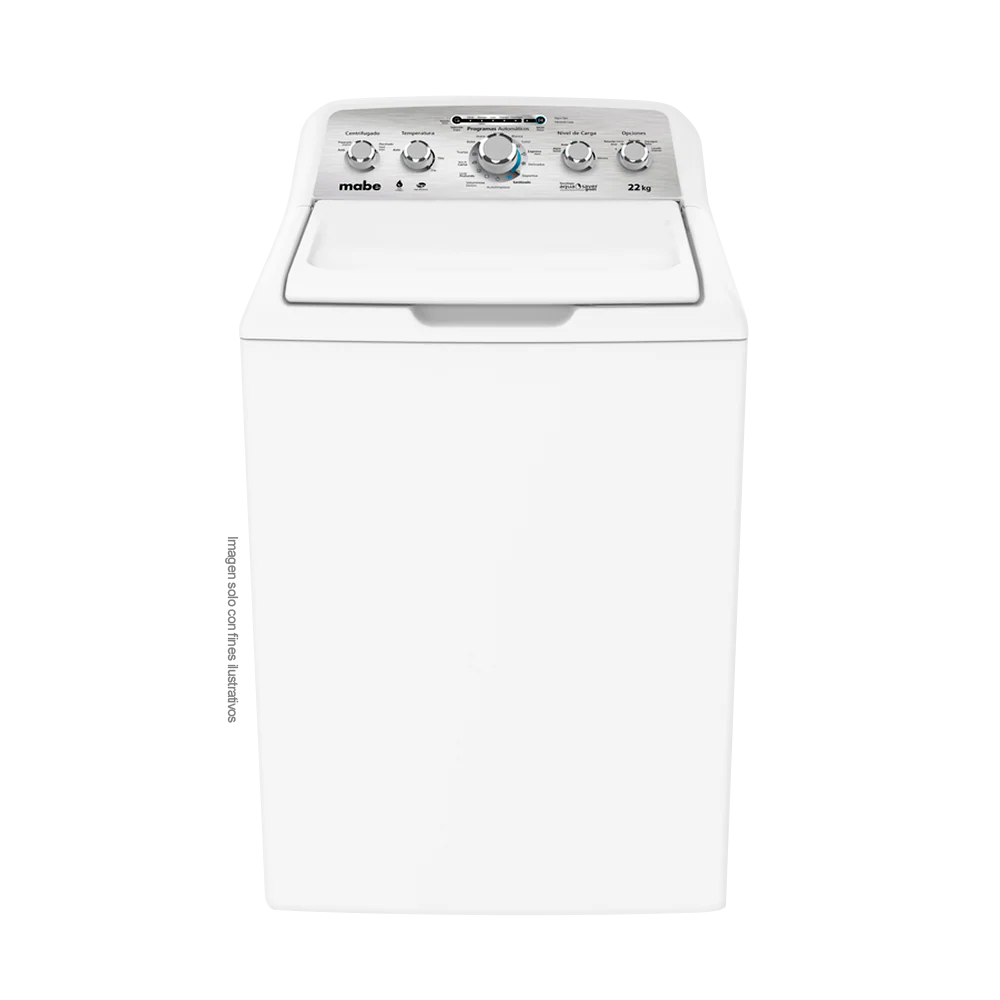 Lavadora 22kg LMA72215CBAB0 Mabe carga superior tina de acero inoxidable, Tecnología Aqua Saber Green - Image 2