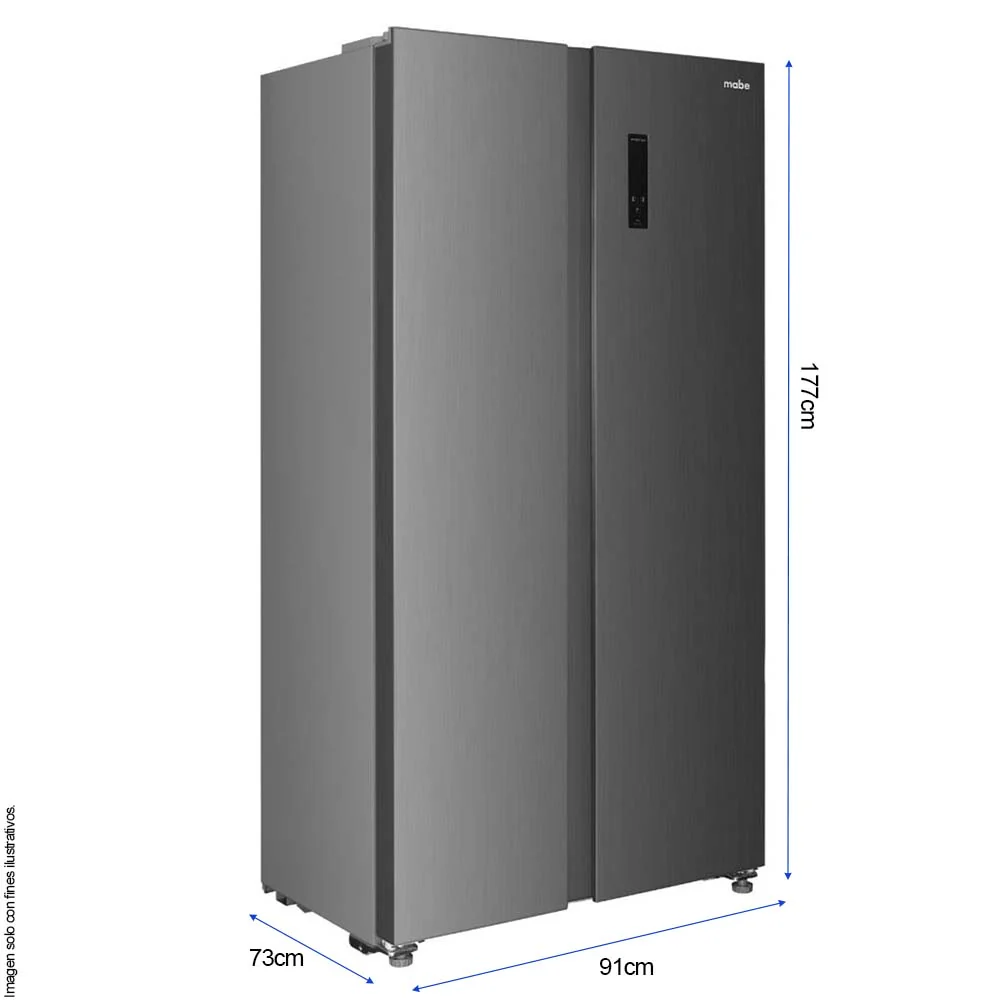 Refrigeradora 16pc Side by Side MSM480LKLSS0 Mabe TecInverter - Image 3