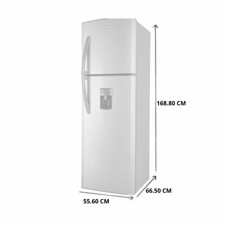 Mabe refrigeradora top mount RMA250FJMRU1 10 pies cubicos inox, 250l dispensador de agua 2 litros - Image 4