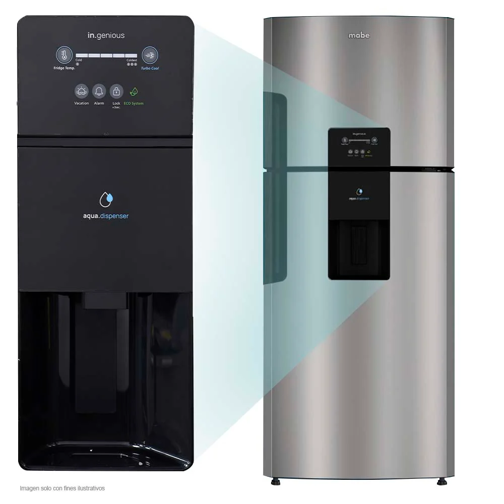 Refrigeradora 15pc Top Mount RMP450ZCAU acero inoxidable, dispensador de agua - Image 2
