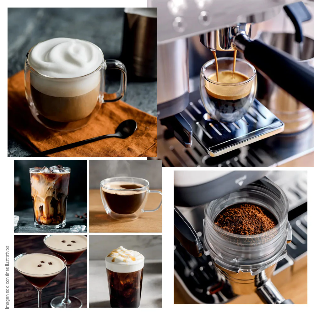 Maquina cafetera 3 en 1 ES601Ninja Serie Premier, cappuccino, cold brew y espresso con molinillo y espumador de leche integrados, fácil de usar y 4 preajustes automáticos de espuma color plata - Image 4