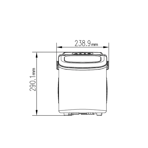 Máquina para hacer hielo FH12-INOX. DRIJA con capacidad de (12KG/24H) - Image 3