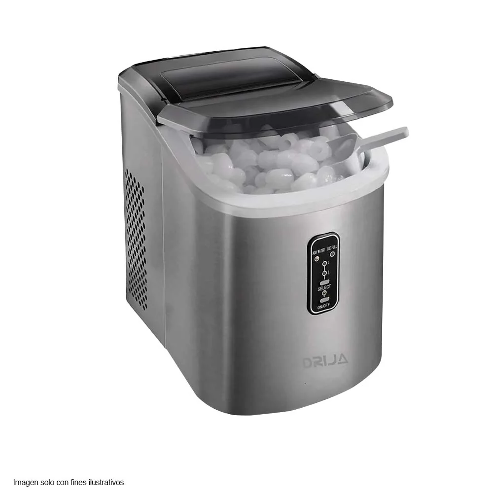 Máquina para hacer hielo portátil FH18 24h 18kg Drija acero inoxidable - Image 2