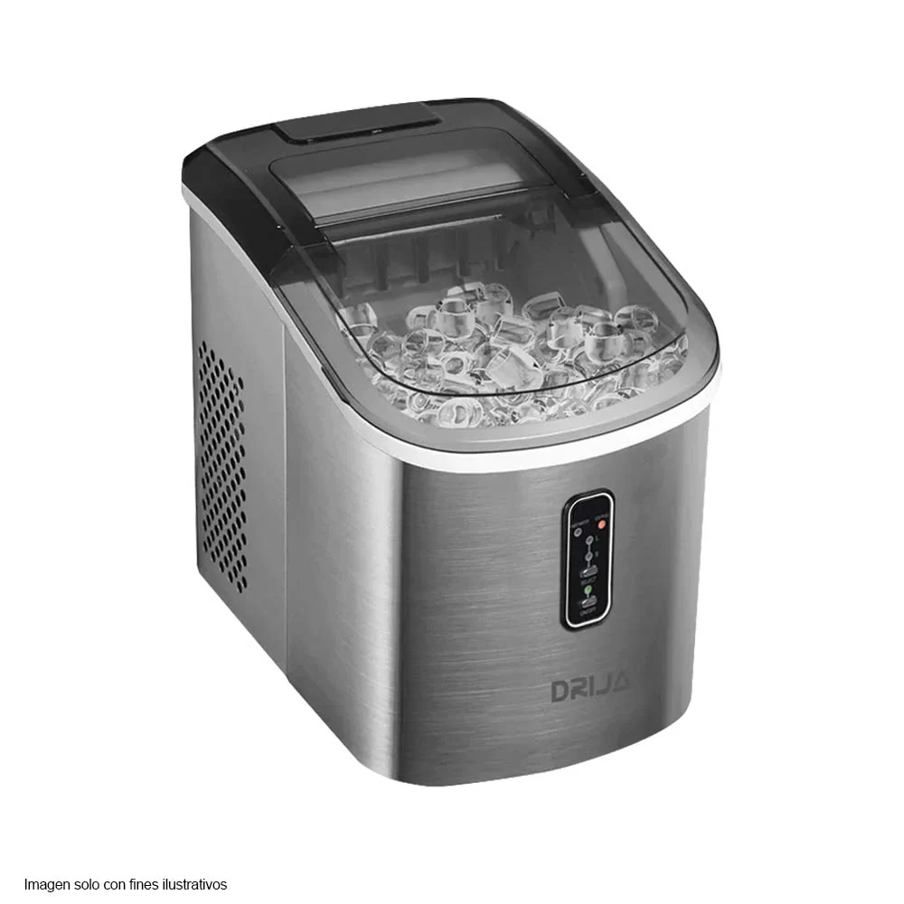 Máquina para hacer hielo portátil FH18 24h 18kg Drija acero inoxidable - Image 3