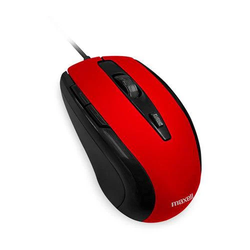 MAXELL MOWR-105 348418 MOUSE ALAMBRICO ROJO