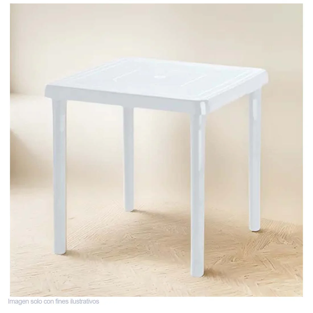Mesa plática Caribe 4550-XP color blanco - Image 2